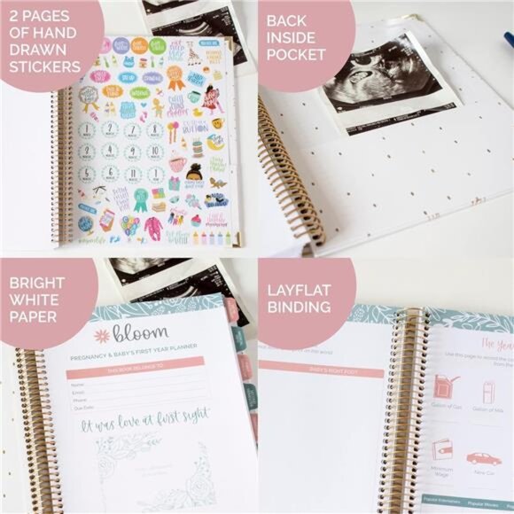 Daily planners New Pregnancy and Baby's First Year Calendar Planner & Keepsake - Picture 3 of 7